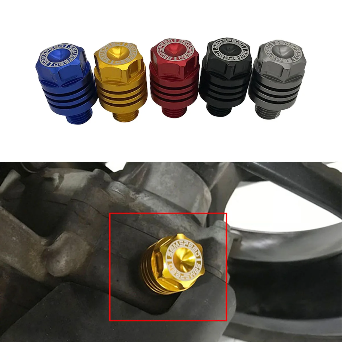 CNC Aluminum Aerox155 125 NVX155 моторное масло Pan дренажный болт болты гайки для Yamaha NVX 155 150 2015