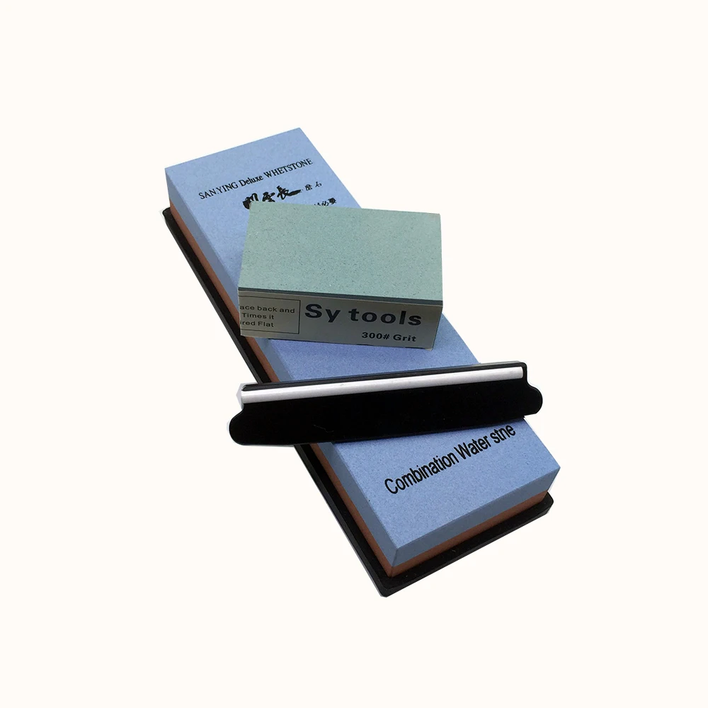 

Premium Whetstone Knife Sharpening Stone 2 Side Grit 240/800 Waterstone |Best Whetstone Sharpener| NonSlip Nylon Base Guide