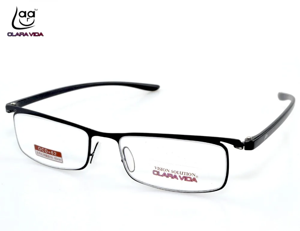 Новинка 2019 магнитные очки для чтения из натуральной кожи Clear Vida Tr90