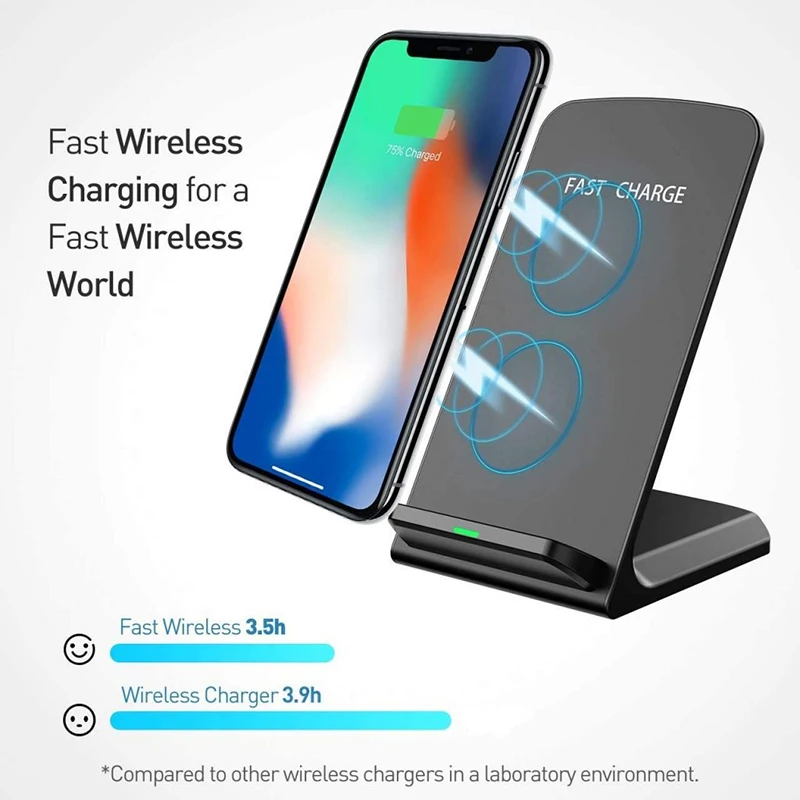 Qi Wireless Charger For iPhone X XS Max XR 8 for Samsung S9 S8 Note 9 Fast Wirless Charging Pad Docking Dock Station | Мобильные