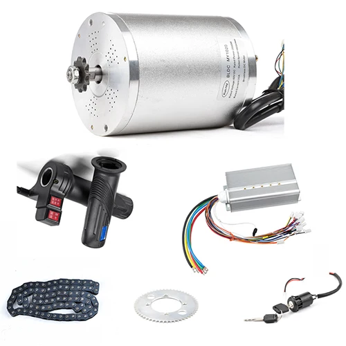 6in1(motor no foot) Комплект электрического скутера комплект для переоборудования электрического велосипеда 3000w 48 V-72 V Электрический мотор для катания на скейтборде, фара для электровелосипеда в моторный контроллер 50A Go Kart - Цвет: 6in1(motor no foot)