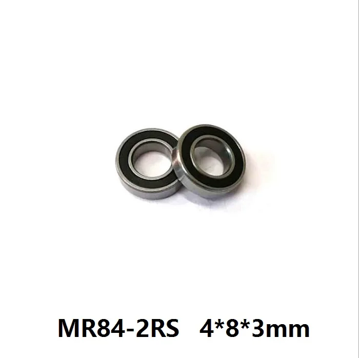 100 шт. MR84RS MR84 2RS RS 4x8x3 мм Резиновый Герметичный Подшипник Миниатюрный глубокий шаровой подшипник 4*8*3