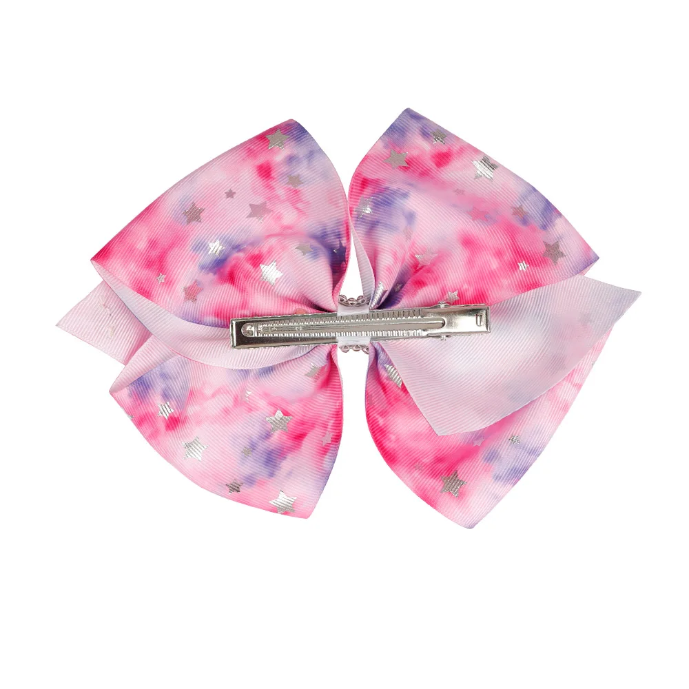 7-дюймовый телефон единорог лента бант для волос с зажимом девочек бутик заколка