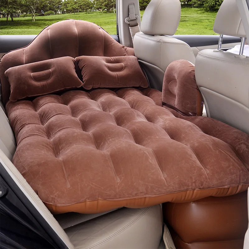 CARSUN Кровать для автомобиля кемпинг автомобиль кровать надувной кровати Открытый путешествия матрас надувной матрас автомобиля Прямая - Название цвета: Коричневый
