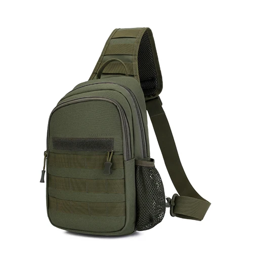 Army Green Тактический Рюкзак Плечо военные Для Мужчин's Crossbody Груди Мешок Пеший Туризм Молл слинг Переносной Сумка с зарядка через usb - Цвет: Army Green