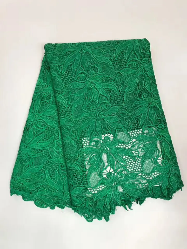 

5Yards/pc New fashion red flowers design african water soluble lace embroidery french mesh cord lace for clothes RW15-7