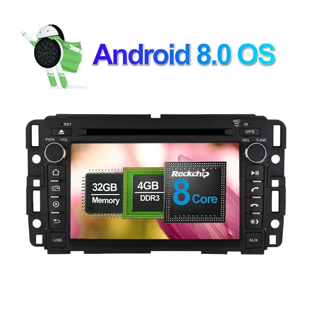 Автомобильный мультимедийный плеер 2 Din Android 8 0 Восьмиядерный процессор ОЗУ 4 Гб USB