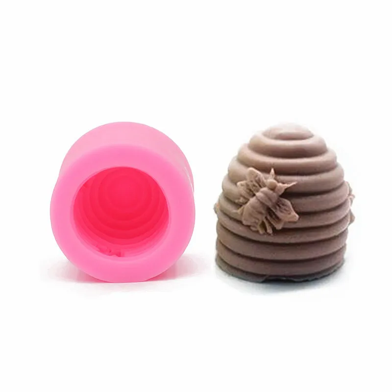 Настоящий Топ моды 3d трехмерные соты помадка торт плесень шоколадный десерт