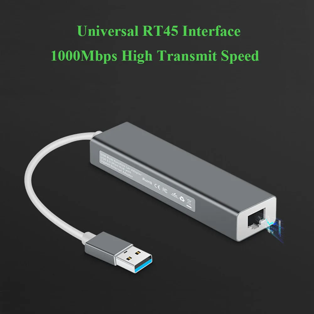 Usb концентратор типа c для сети Ethernet RJ45 адаптер MacBook samsung huawei xiaomi устройств 1000