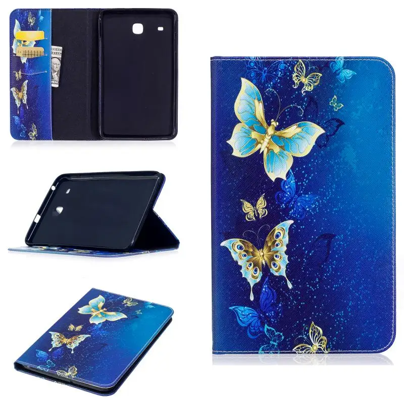 Чехол для Samsung Galaxy Tab E 8 0 T377 дюймов кожаный бумажник чехол планшета защитный Милая