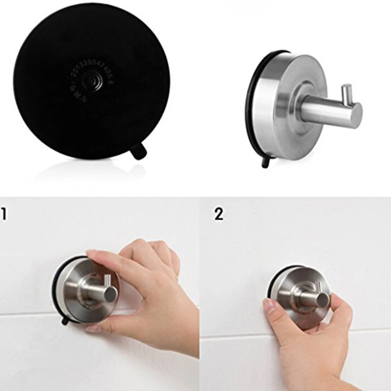 Вакуумный крепкий крючок на присоске из нержавеющей стали для стеклянных