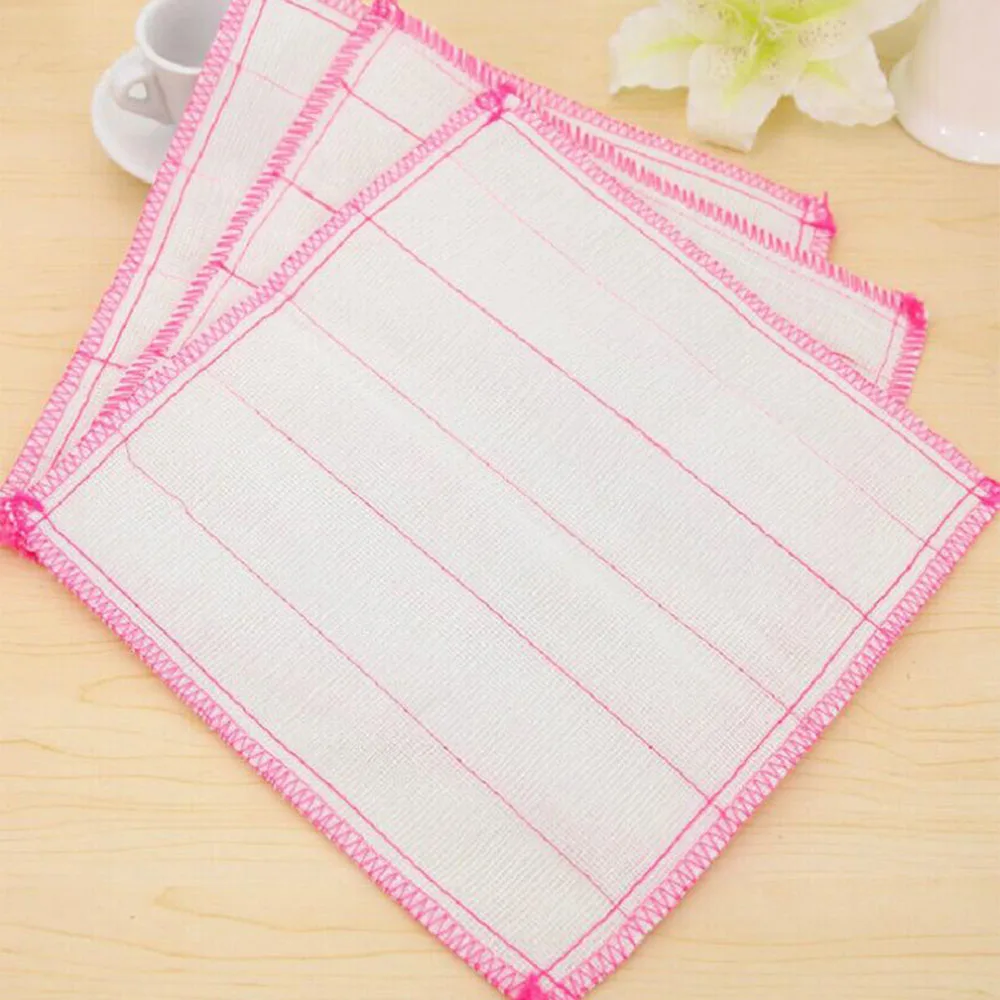 1PC 30CM*35CM Kitchen Dish Towels Restaurant Rag Square Cleaning Cloth Cotton Scouring Pad Clean Tool 50gC | Дом и сад