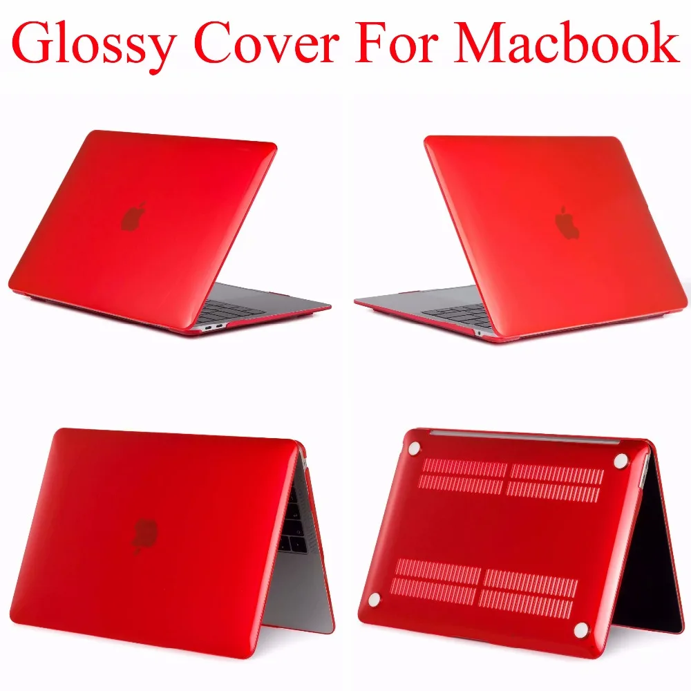 Глянцевый чехол для Macbook Air 11 6 12 Retina 13 Pro 3 Touch Bar 15 Touchbar 4 защитный Crystal Capa Fundas