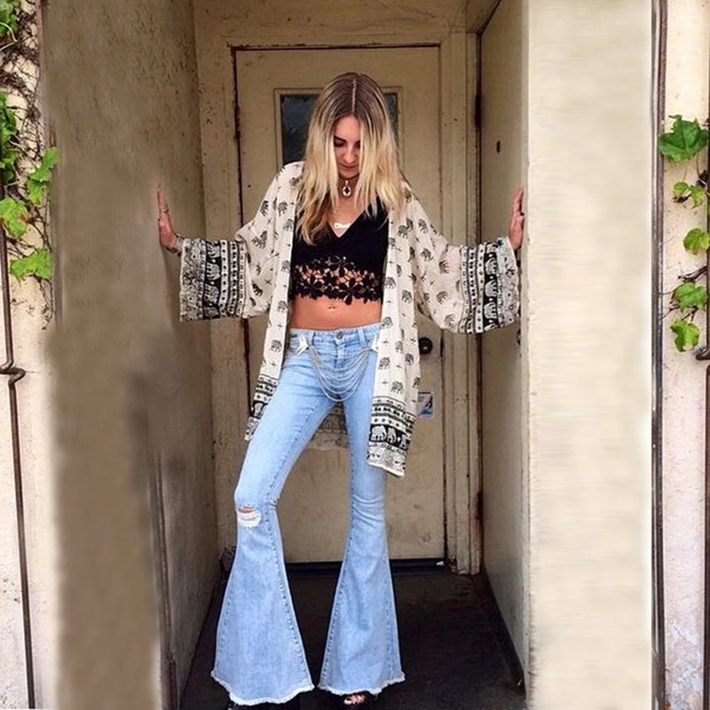 Женская рубашка-кимоно богемный кардиган винтажная свободная шаль в богемном