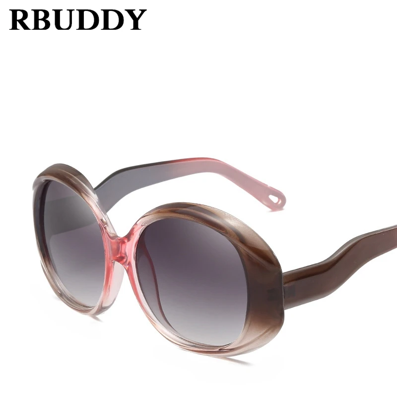 RBUDDY 2018 овал безразмерный Для женщин солнцезащитные очки Брендовая дизайнерская