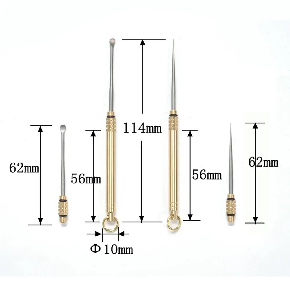 Титановый держатель для зубочистки металлический дорожный мульти-набор