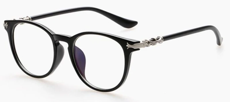 Matte Black IVSTA круглые очки для женщин большая оправа негабаритных оптических очков круглые очки супер звезда Леопард Красный Прозрачный Женский класс - Цвет оправы: Matte Black