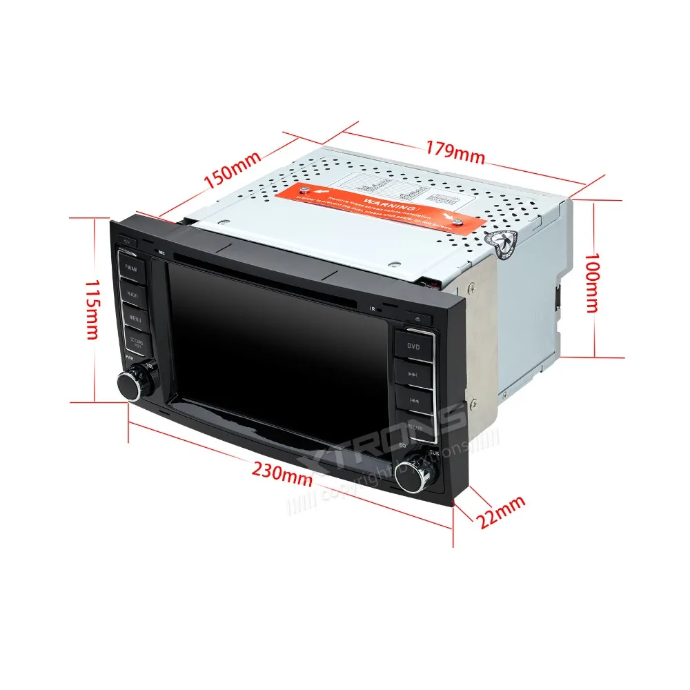 XTRONS 7 дюймовый HD цифровой сенсорный экран Dual CANbus GPS навигация автомобильный DVD