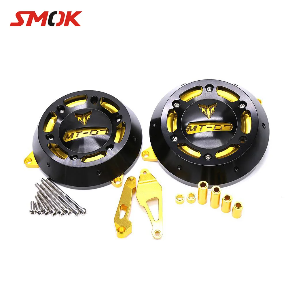 SMOK для YAMAHA MT 07 MT07 FZ 2014 2016 Мотоцикл CNC алюминиевый сплав двигатель статор чехол