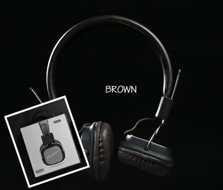 brown have box Aaliyah Магический звук HIFI Музыка стерео наушники складные свободные руки основная гарнитура с микрофоном для IOS Android Major - Цвет: brown have box