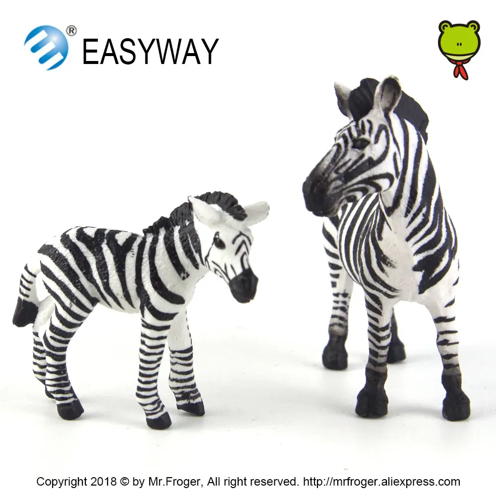 EASYWAY реальная жизнь зебра модель животного детский зоопарк подарок мини детские