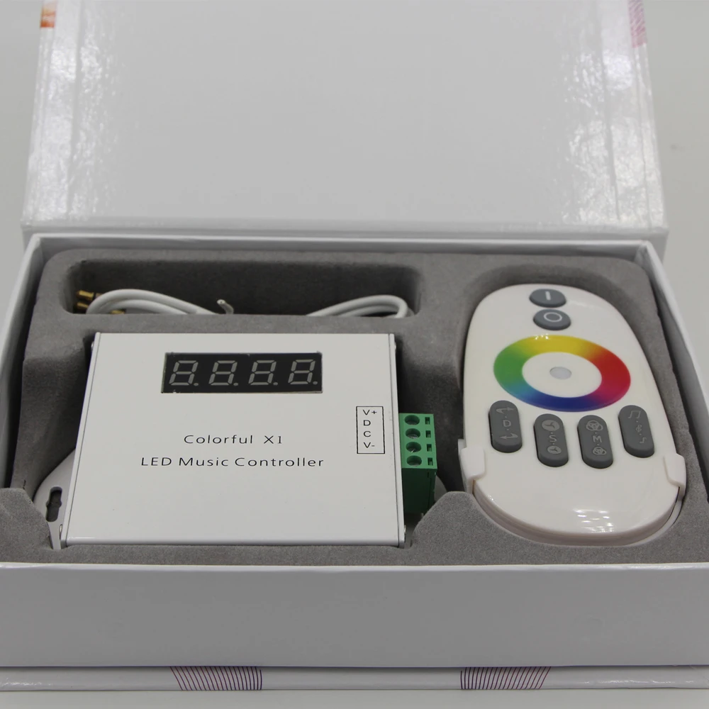 Музыка RF Светодиодная лента пульт дистанционного управления DC 5 V 24 RGB