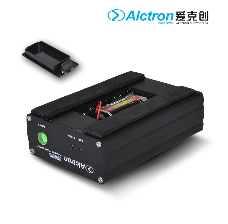 Alctron PS200 48В фантомным питанием для конденсаторный микрофон 48 V питания Создано 9В