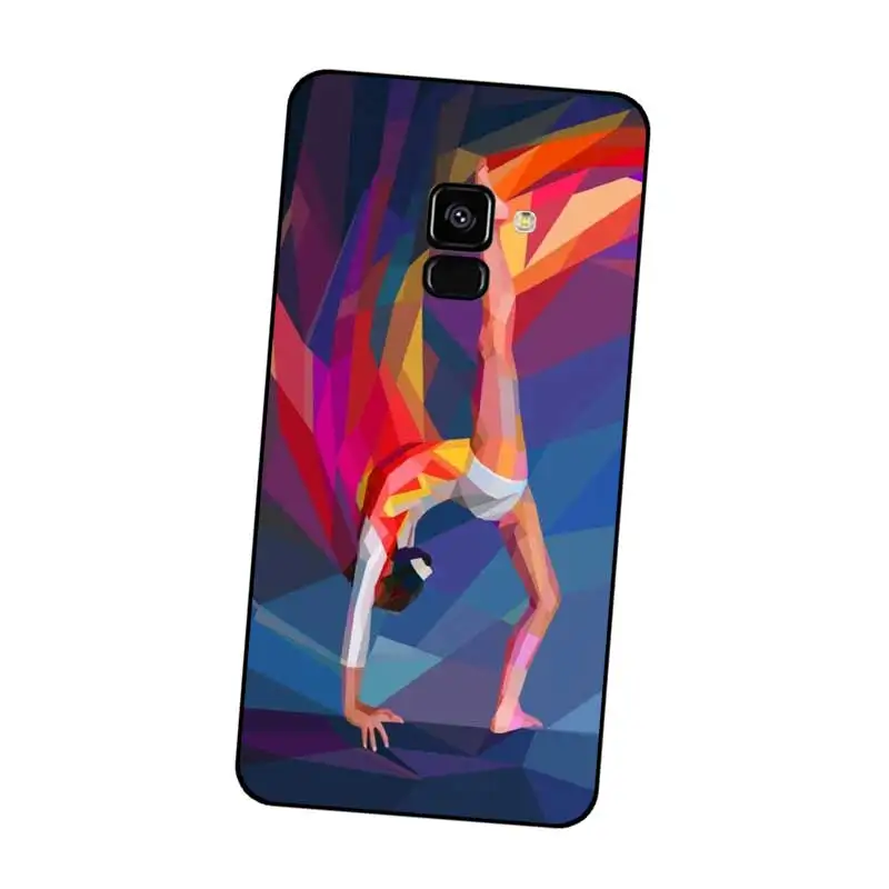 P078 гимнастика Черный силиконовый чехол для Samsung Galaxy J2 J3 J4 J5 J6 J7 J8 Pro Plus Prime 2018 2017 |