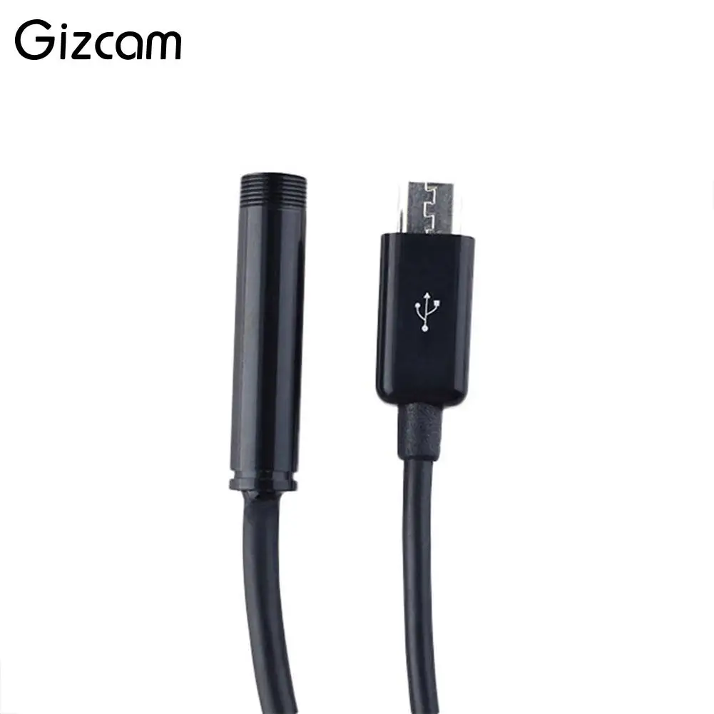 Гибкий кабель Gizcam 1 5 м камера эндоскоп на Android объектив 7 мм 6 светодиодов