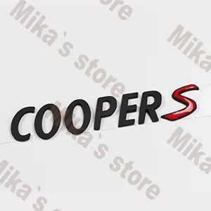 Black Автомобильный Стайлинг для мини всех серий 3D металлический мини Cooper S Задняя эмблема значок автомобиля Наклейка для MINI Cooper F54 F55 F56 F60 R55 R56 R60 - Название цвета: Black