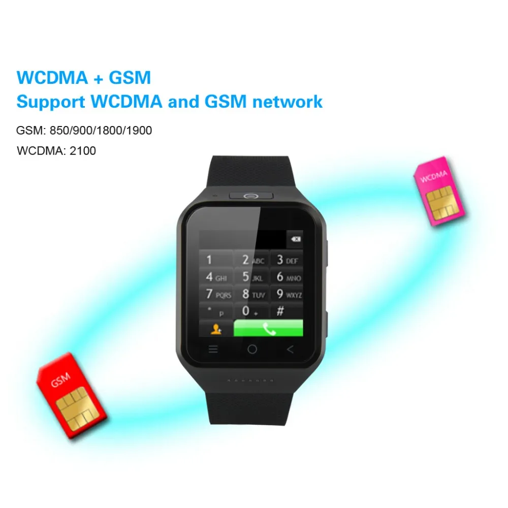 Новый ZGPAX S8 Смарт Смотреть 1.54 &quotAndroid4.4 CAM 512 МБ + 4 ГБ GPS WiFi MP4 FM Телефон Запись Smart watch