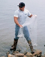 fishing net 2 4 4 2m fishing network american hand cast net high quality nylon galvanized iron pendant sprots throw cast net