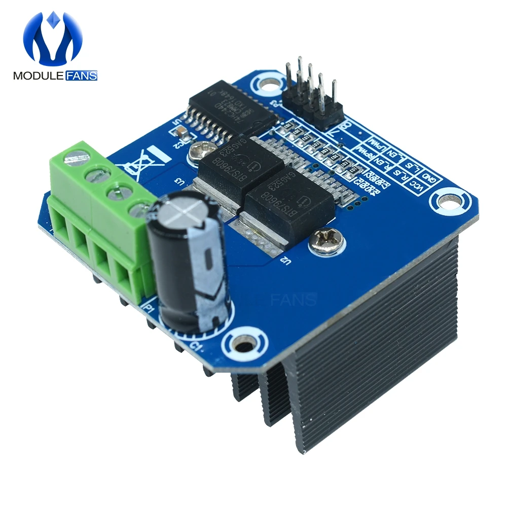 Модуль драйвера шагового двигателя BTS7960 B BTS7960B DC 43A H образный модуль ШИМ для Arduino