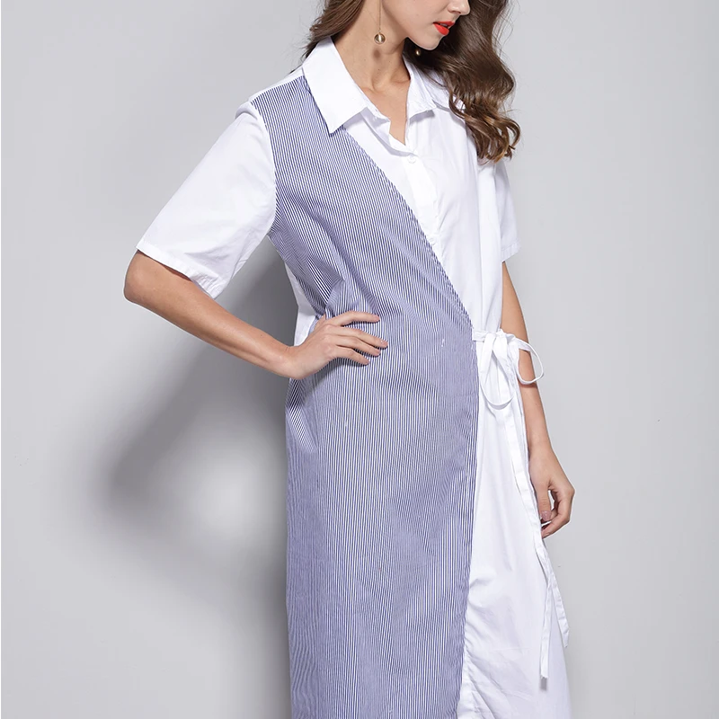 2018 Весна и лето путешествия Море пляжное женское платье большого размера офисное