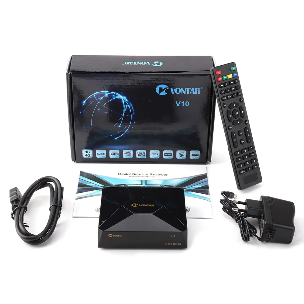 VONTAR V10 телеприставка DVB S2 ресивер цифровой спутниковый ресивер HD Поддержка 3g/4G модем CS cline Stalker Xtream Youtube Youporn