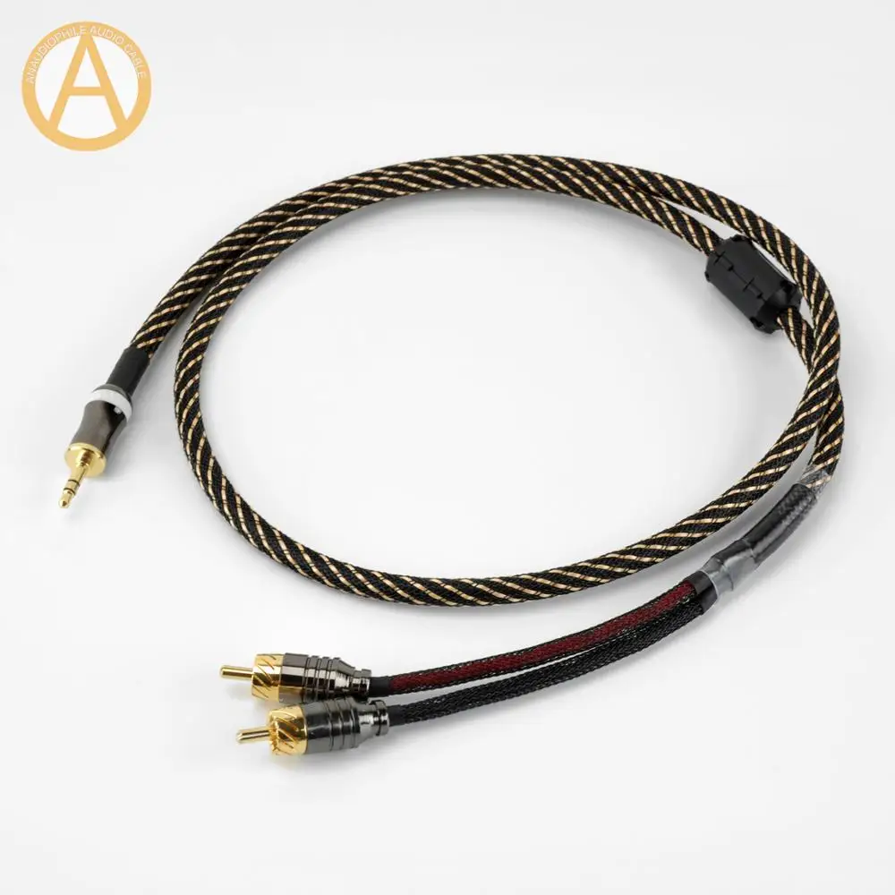 Кабель HIFI с разъемом 3 5 мм на RCA разъем для наушников Стерео аудиокабель телефона
