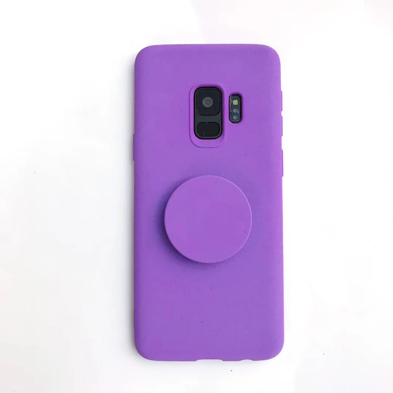 Ультратонкий Мягкий чехол из ТПУ для Samsung Note8 S9 S9plus S8 S8plus с держателем телефона |