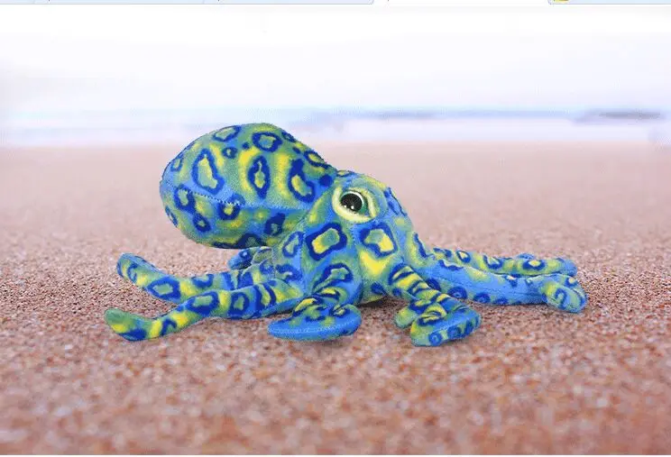 

new plush octopus toy creative blue stuffed octopus doll about 36x32cm
