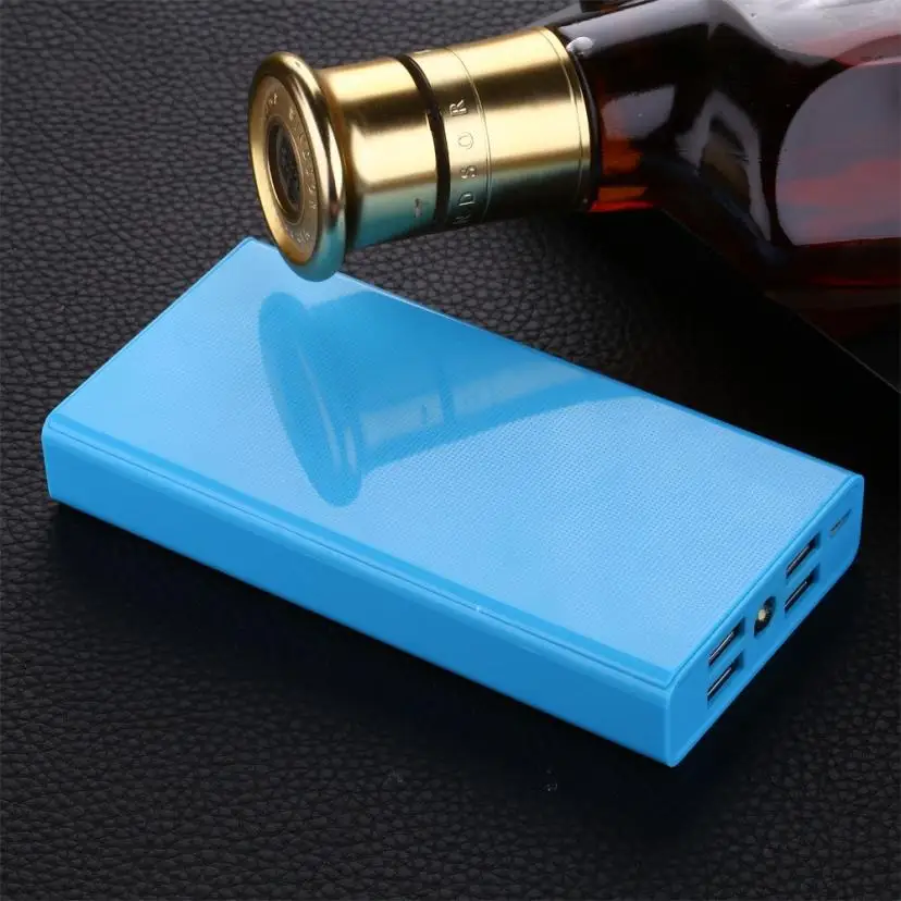2.1A 4USB Внешний Аккумулятор Чехол 6x18650 зарядное устройство DIY коробка чехол