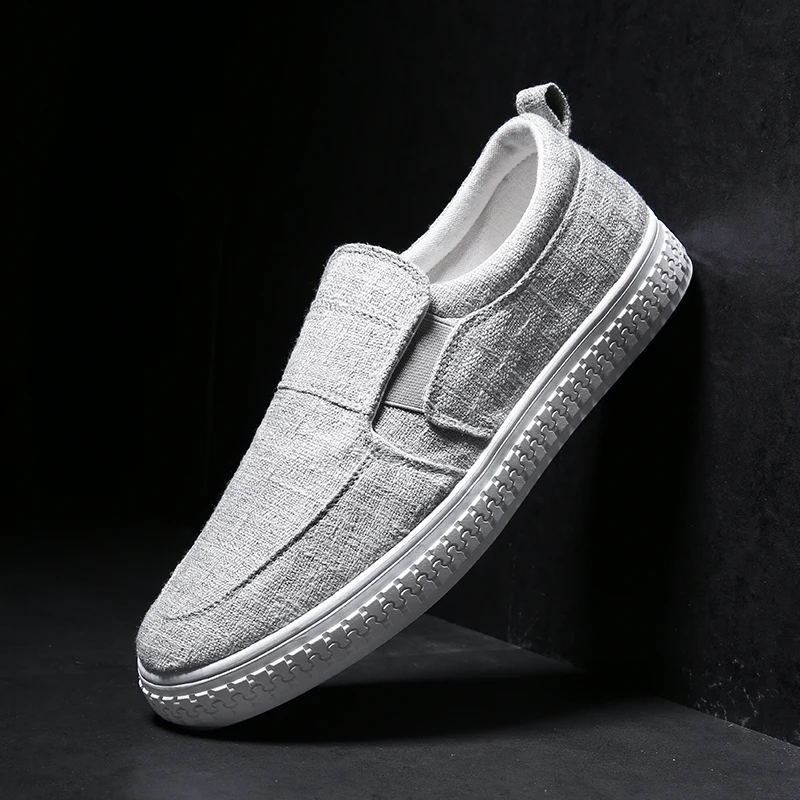 Nice Spring New Wedge Espadrilles Fashion Leisure Canvas Shoes Men Loafers For Rubber Sole Slip On Zapatos Hombre | Обувь