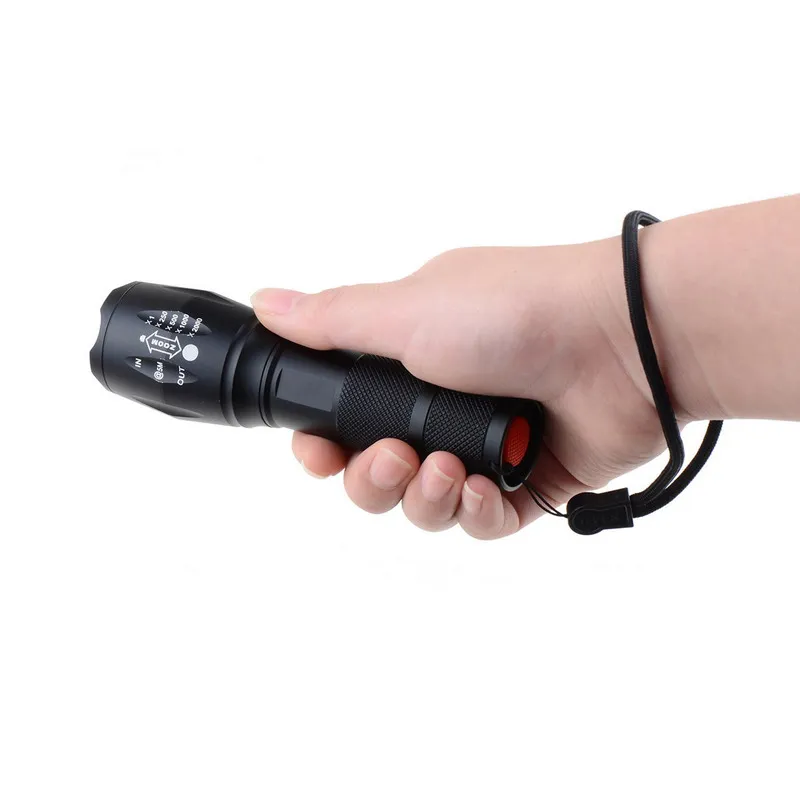 Aluminum Waterproof Zoomable LED Flashlight Torch light for 18650 Rechargeable Battery or AAA 1 PC E17 XM-L T6 3800LM | Освещение