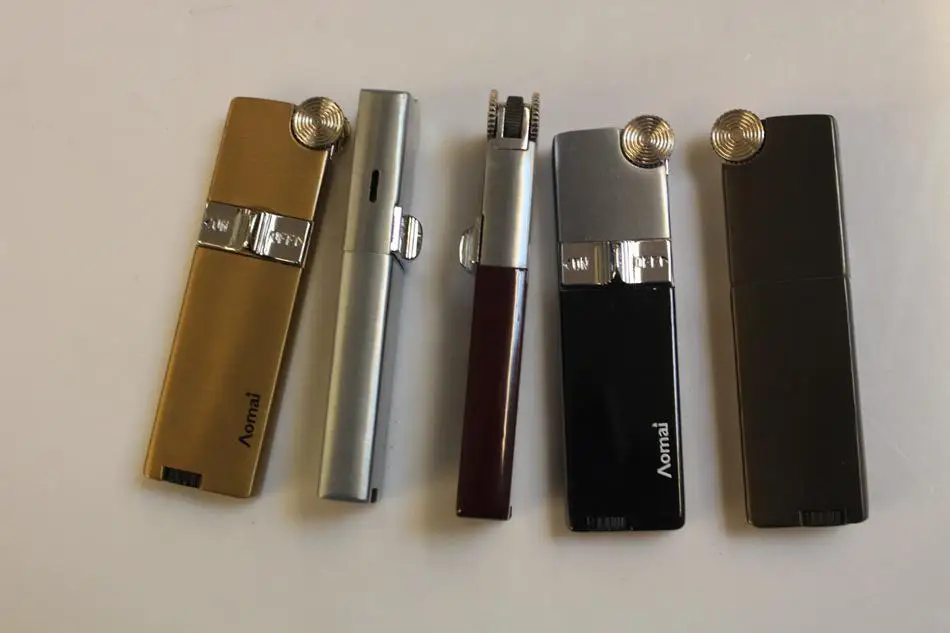 Регулируемое пламя бутан Jet факел зажигалка AM318 многофункциональный Green Flame