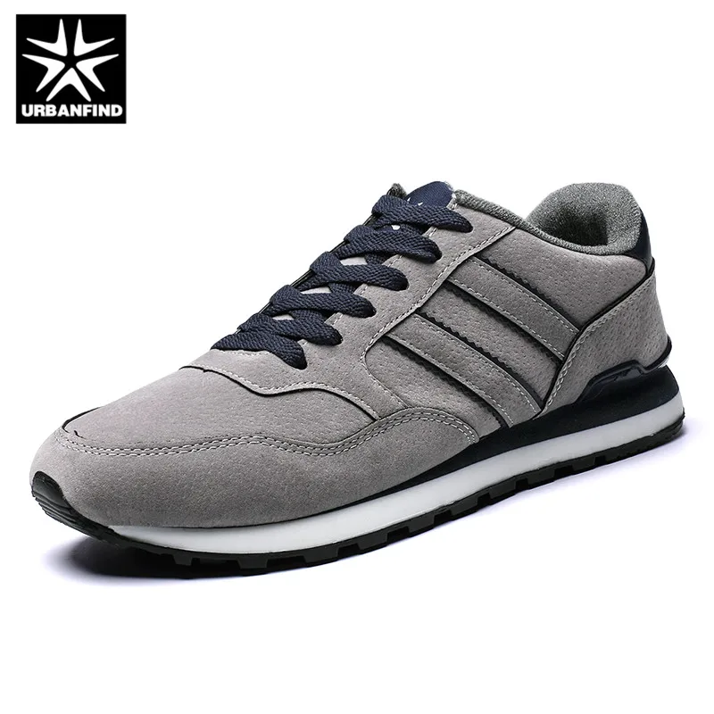 URBANFIND Men's Genuine leather sneakers Breathable casual shoes non-slip outdoor walking light weight Rubber sole lace-up | Обувь