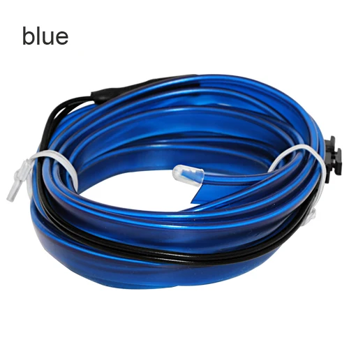 blue 1 м EL Wire 6 мм швейная неоновая автомобильная светодиодная лента гибкий неоновый светильник Авто декоративный светильник s Танцевальная вечеринка декоративная лампа для автомобиля - Испускаемый цвет: blue