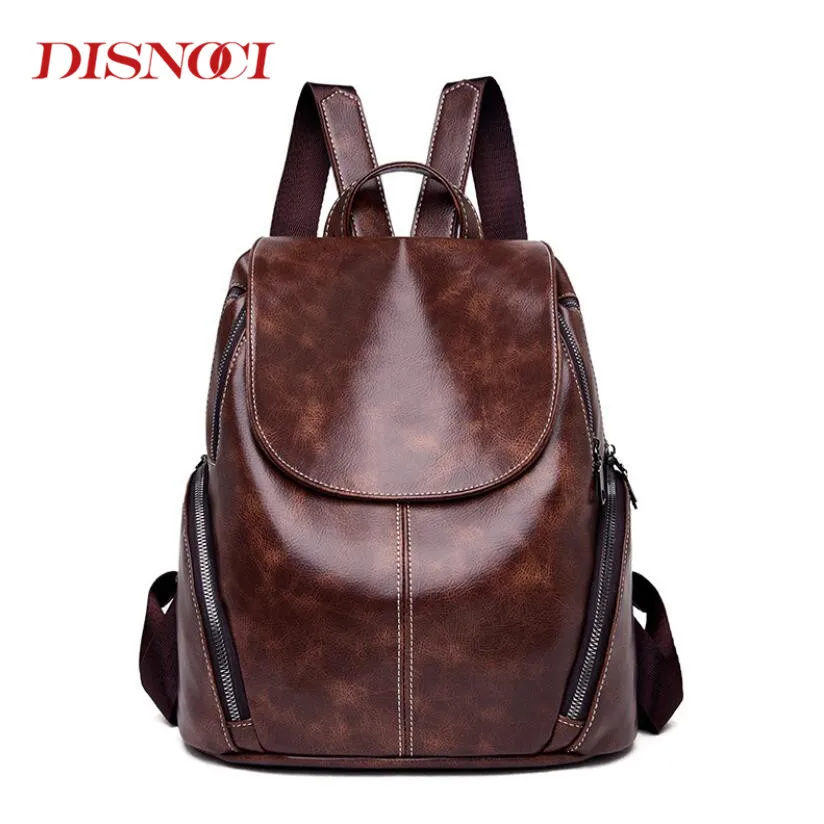 Модный молодежный рюкзак из искусственной кожи для женщин школьный дорожный