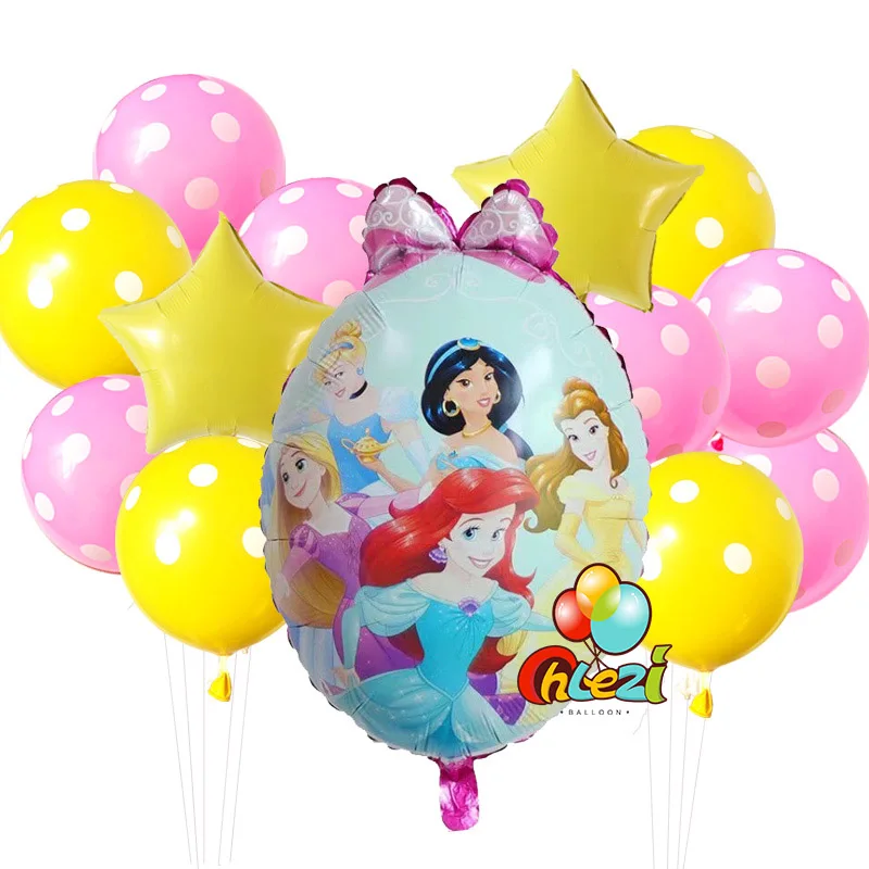 13 шт. принцесса Globos Baby shower Мерида Белоснежка Золушка Жасмин зеркальный шар на день рождения DIY вечерние украшения поставка для мамы и ребенка - Цвет: 2-Magic mirror