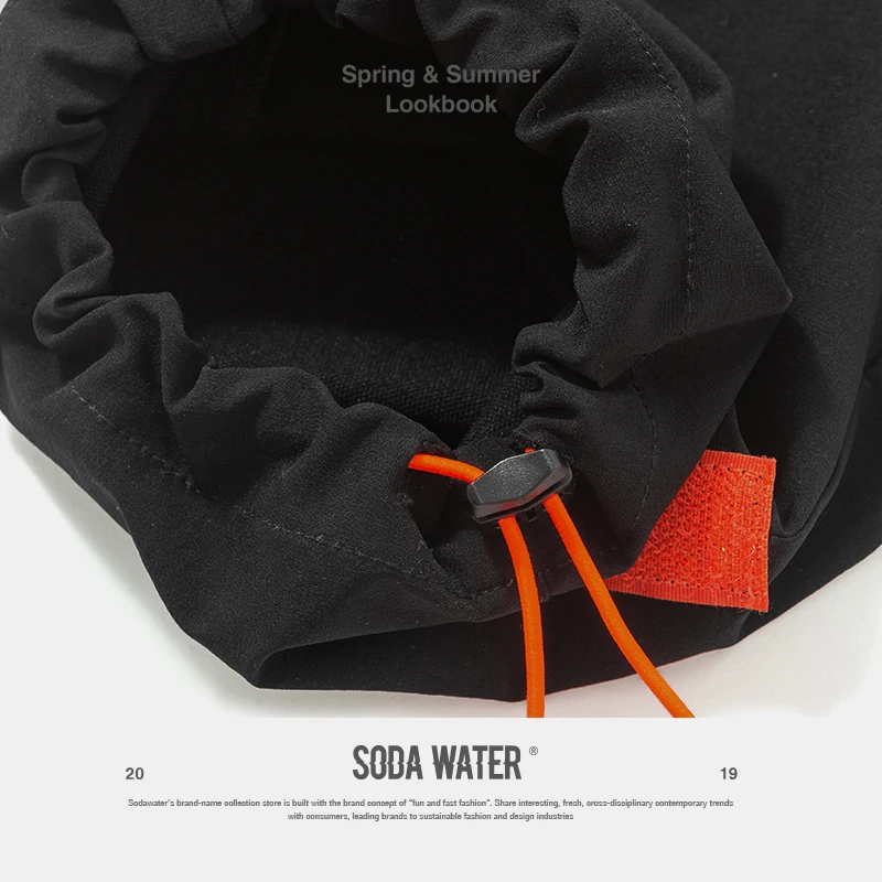 Мужские шаровары на шнуровке sodawater черные спортивные штаны повседневные для бега