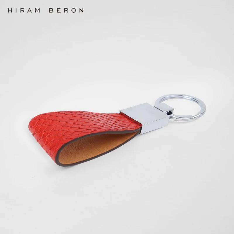 Фото Hiram Beron Key Keeper Python Skin Дизайнерский брелок для ключей Сумка из натуральной кожи Аксессуары Роскошный подарок Прямая поставка №1