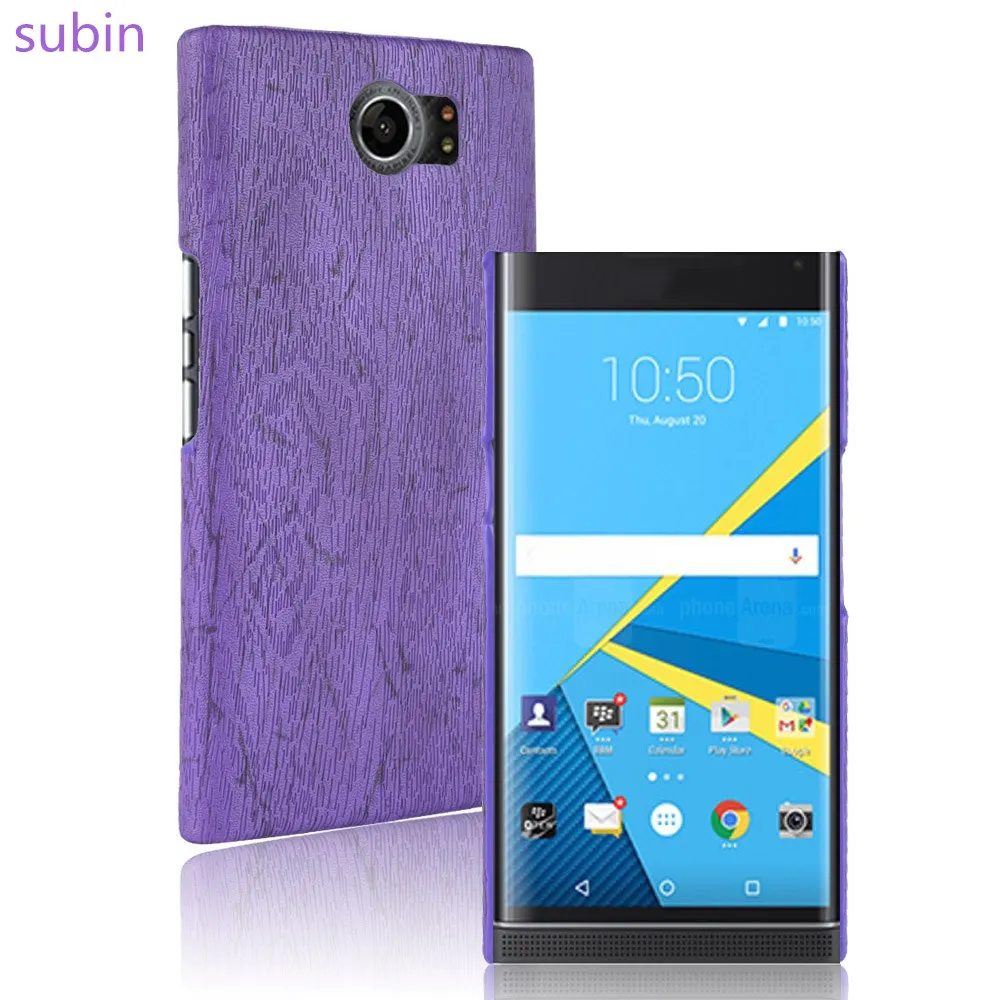 Subin Новый чехол для BlackBerry Priv 5 4 дюйма из искусственной кожи под дерево мобильного