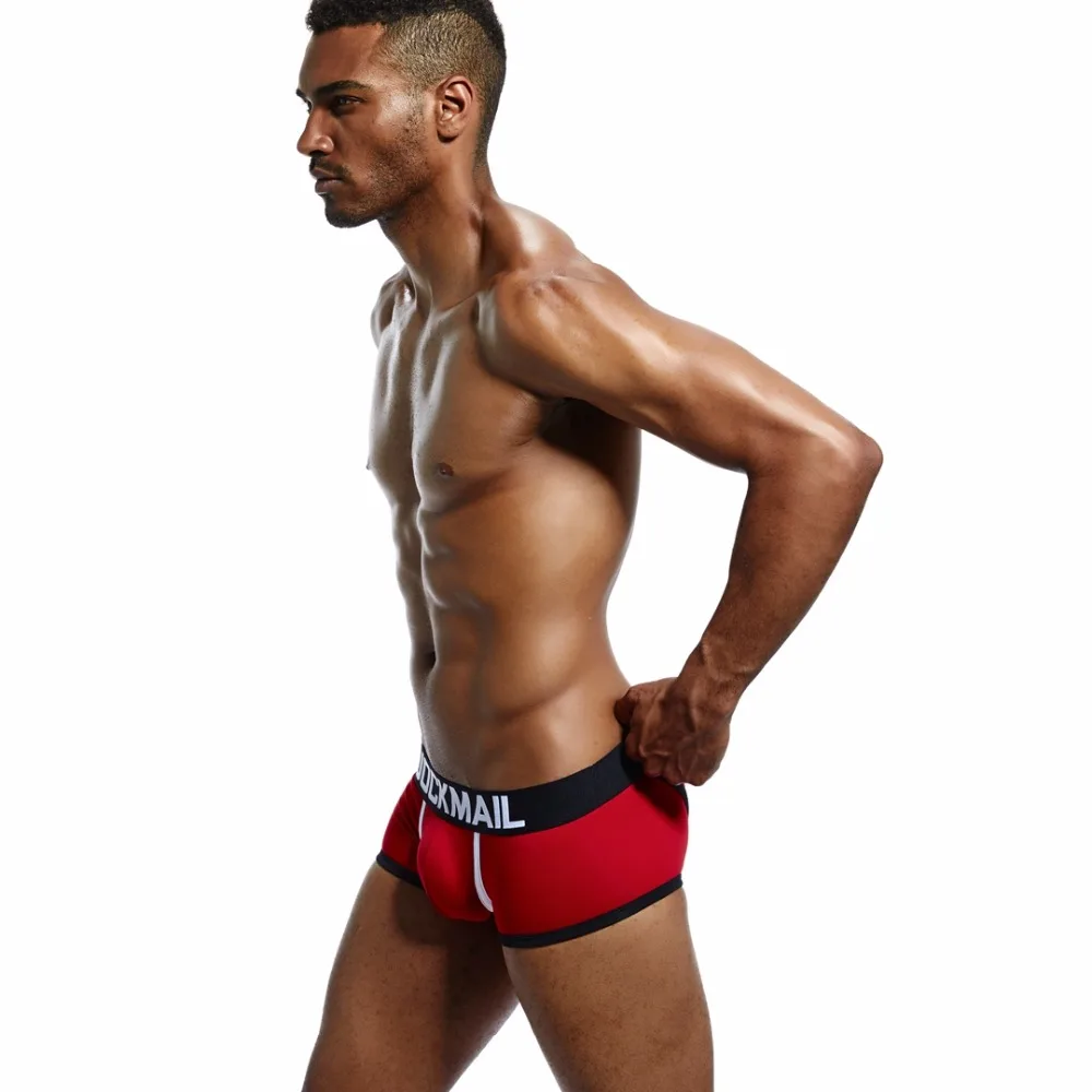 JOCKMAIL, фирменное Мужское нижнее белье с открытой спиной, бандаж, сексуальные трусики без нижней части, мужские боксеры, шорты, хлопок, открытая спина, Гей Нижнее белье
